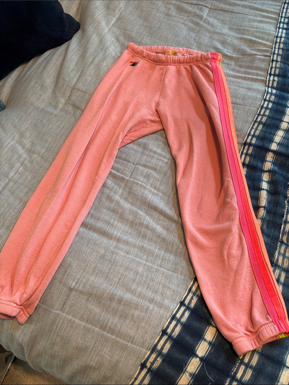 Aviator Nation sweatpants- five strip style